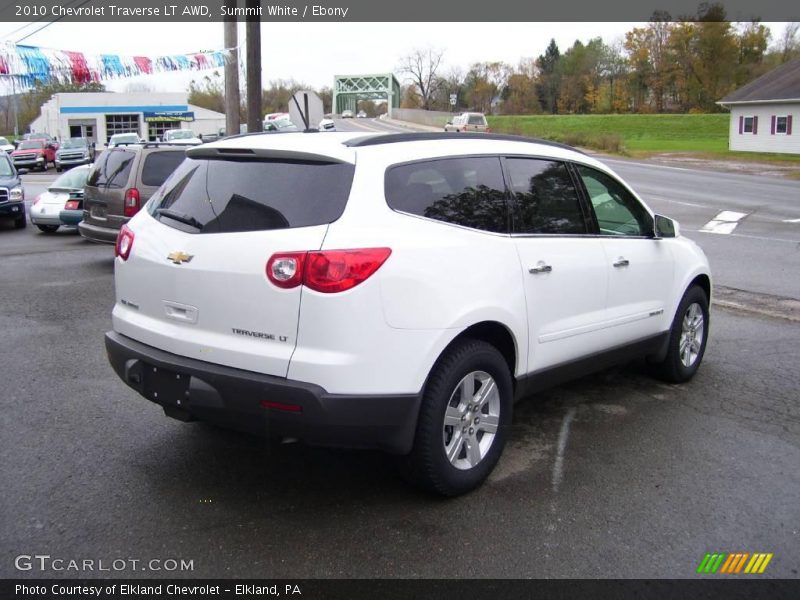 Summit White / Ebony 2010 Chevrolet Traverse LT AWD