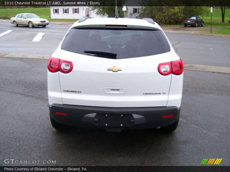 Summit White / Ebony 2010 Chevrolet Traverse LT AWD
