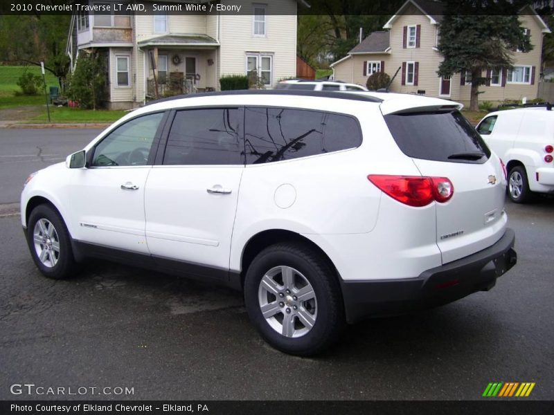 Summit White / Ebony 2010 Chevrolet Traverse LT AWD