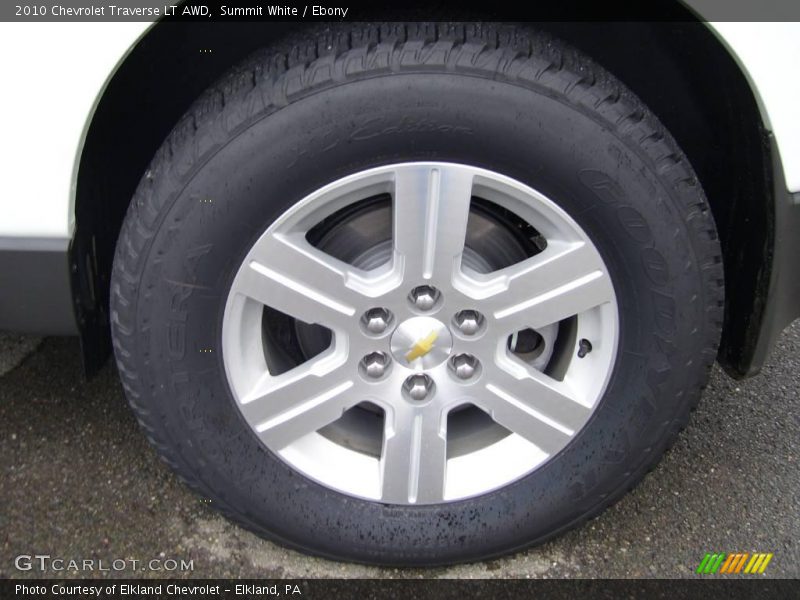 Summit White / Ebony 2010 Chevrolet Traverse LT AWD
