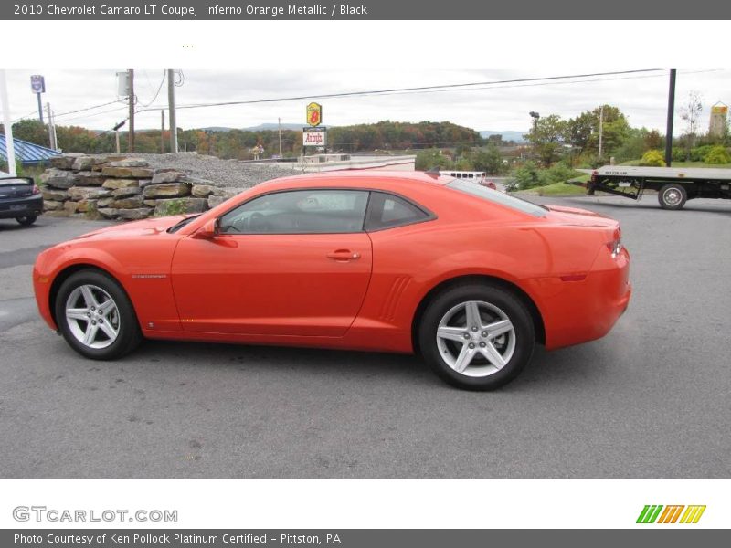 Inferno Orange Metallic / Black 2010 Chevrolet Camaro LT Coupe