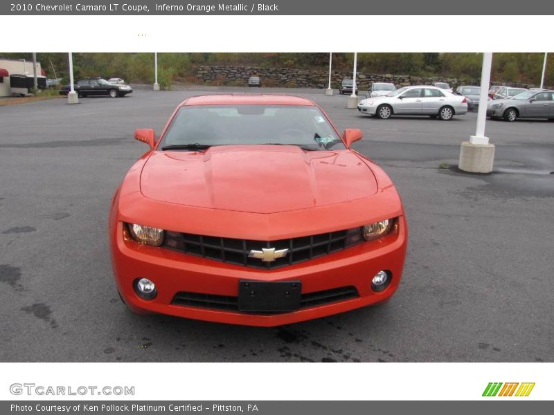 Inferno Orange Metallic / Black 2010 Chevrolet Camaro LT Coupe