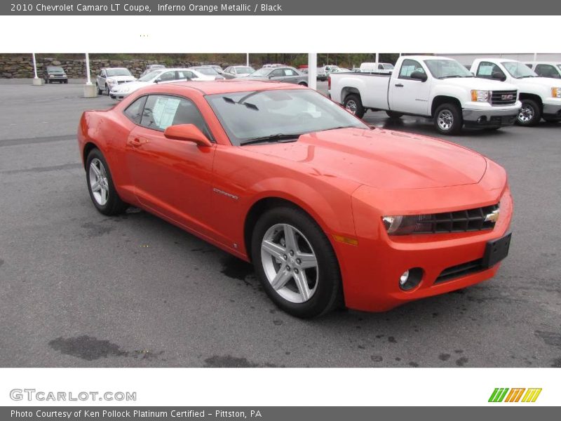 Inferno Orange Metallic / Black 2010 Chevrolet Camaro LT Coupe