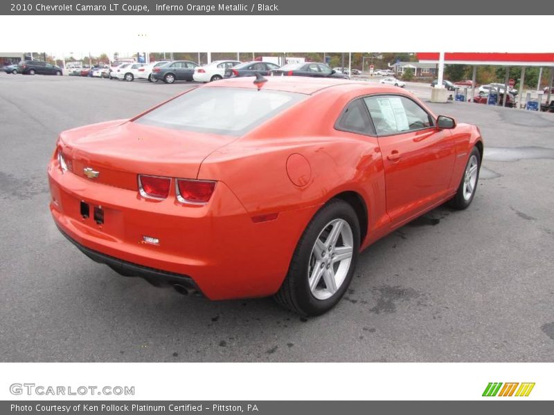 Inferno Orange Metallic / Black 2010 Chevrolet Camaro LT Coupe