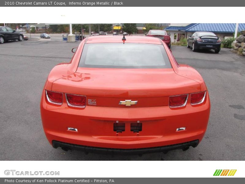 Inferno Orange Metallic / Black 2010 Chevrolet Camaro LT Coupe