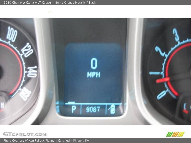 Inferno Orange Metallic / Black 2010 Chevrolet Camaro LT Coupe