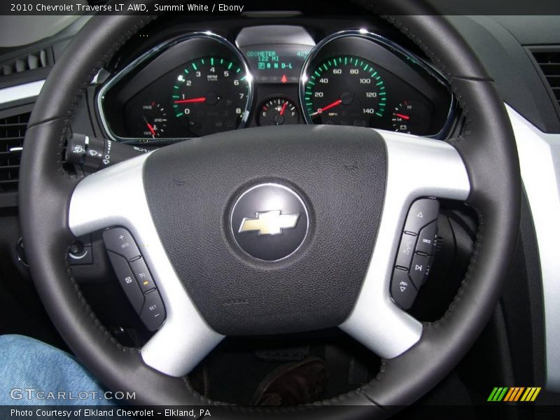 Summit White / Ebony 2010 Chevrolet Traverse LT AWD