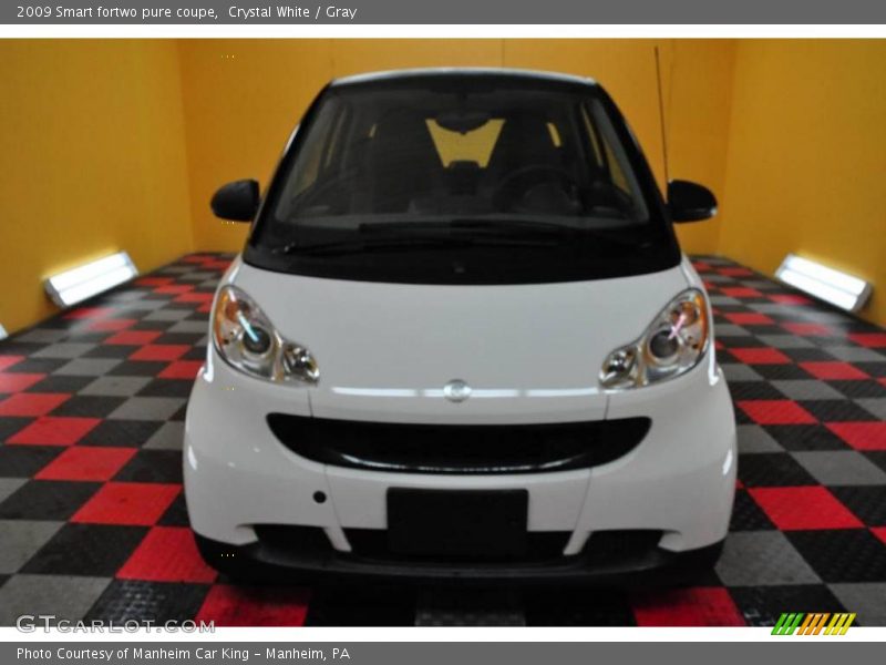 Crystal White / Gray 2009 Smart fortwo pure coupe