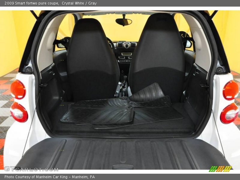 Crystal White / Gray 2009 Smart fortwo pure coupe