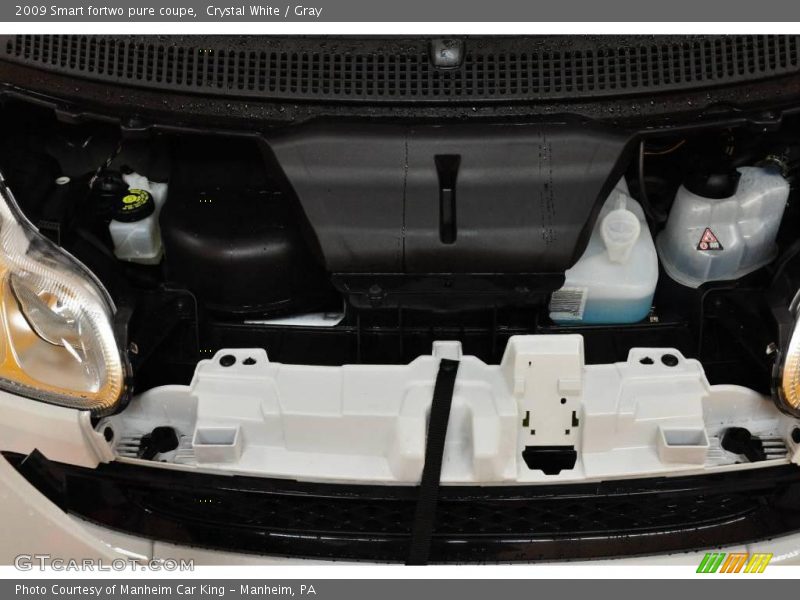 Crystal White / Gray 2009 Smart fortwo pure coupe