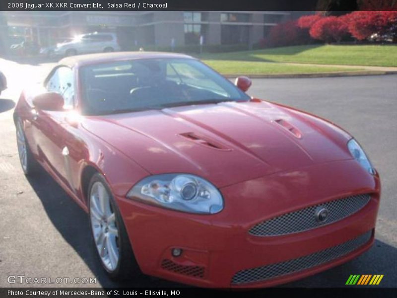 Salsa Red / Charcoal 2008 Jaguar XK XKR Convertible