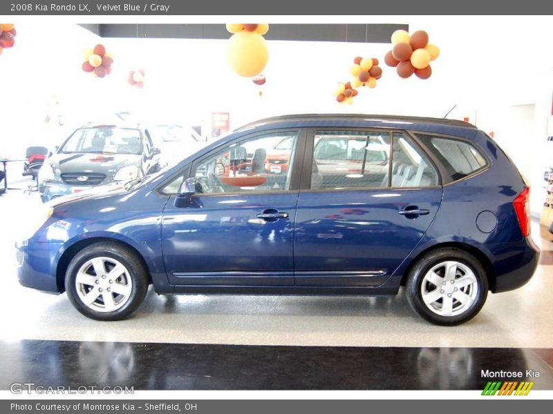 Velvet Blue / Gray 2008 Kia Rondo LX