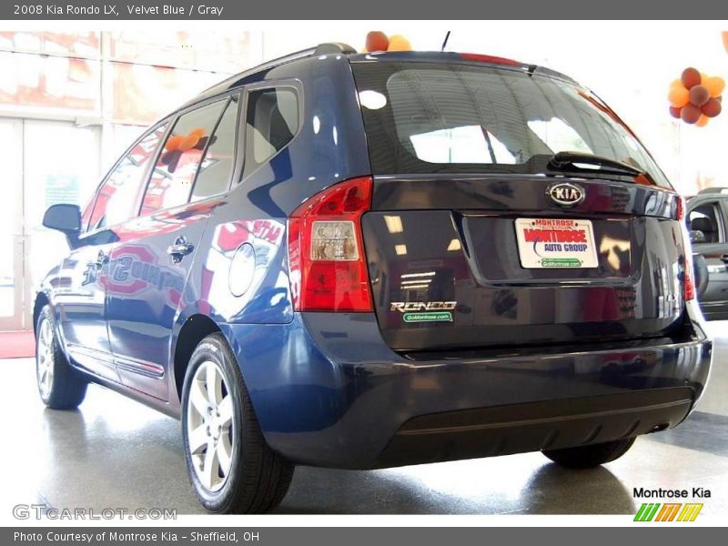 Velvet Blue / Gray 2008 Kia Rondo LX