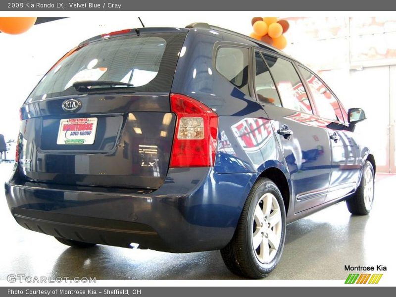 Velvet Blue / Gray 2008 Kia Rondo LX