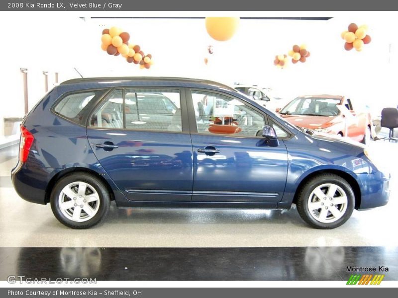 Velvet Blue / Gray 2008 Kia Rondo LX