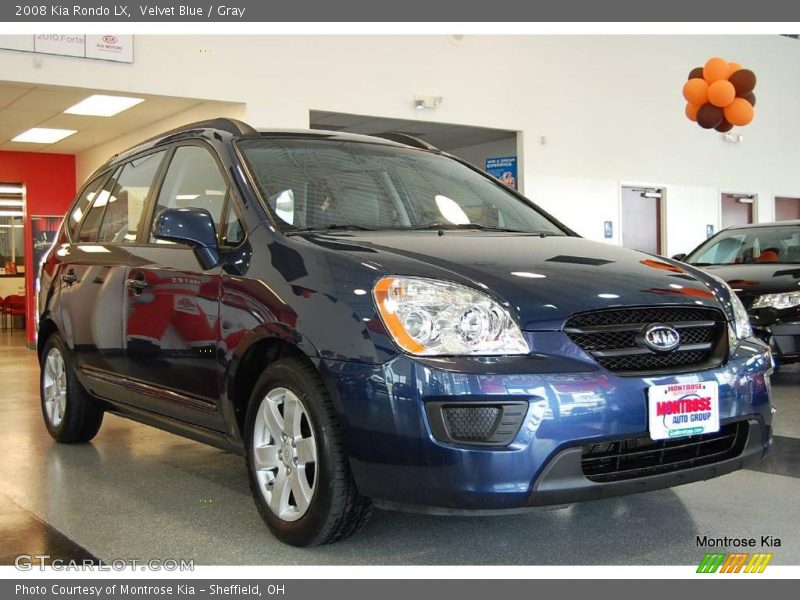 Velvet Blue / Gray 2008 Kia Rondo LX