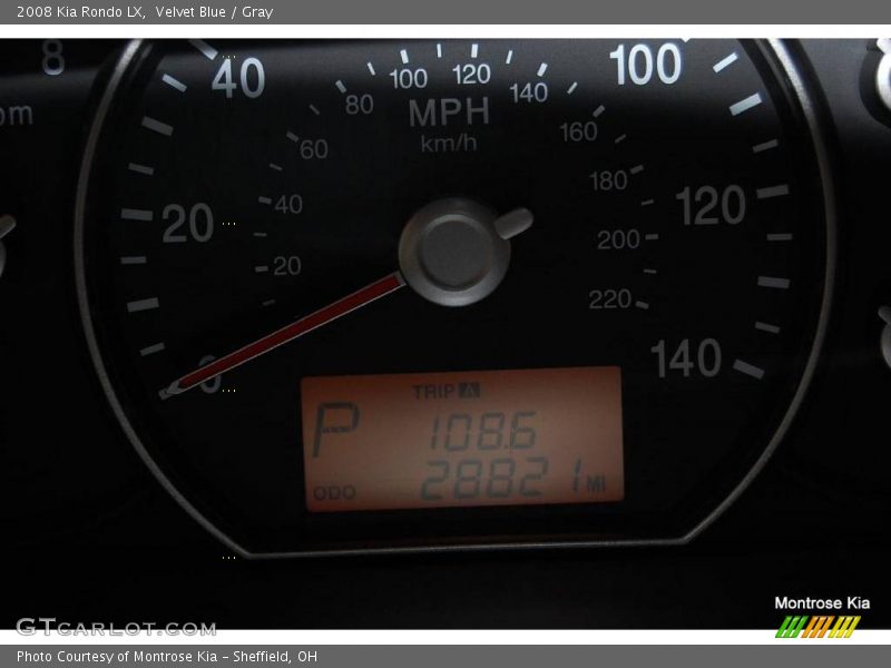 Velvet Blue / Gray 2008 Kia Rondo LX