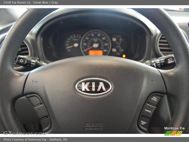 Velvet Blue / Gray 2008 Kia Rondo LX