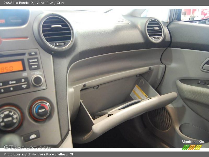Velvet Blue / Gray 2008 Kia Rondo LX