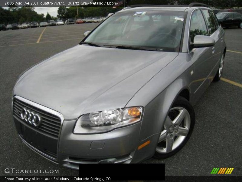 Quartz Gray Metallic / Ebony 2005 Audi A4 2.0T quattro Avant