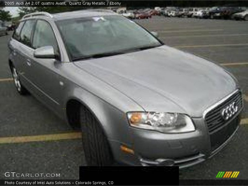 Quartz Gray Metallic / Ebony 2005 Audi A4 2.0T quattro Avant