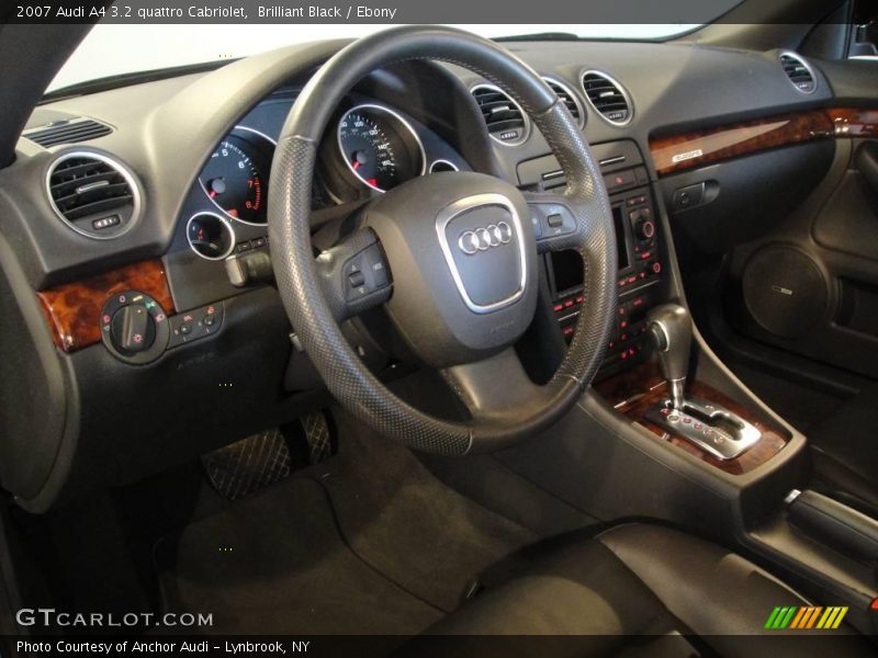 Brilliant Black / Ebony 2007 Audi A4 3.2 quattro Cabriolet