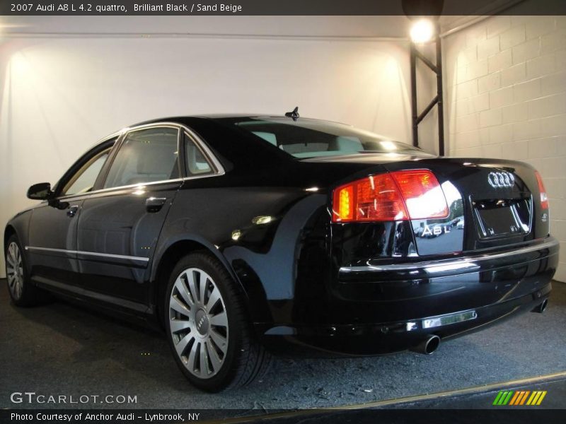 Brilliant Black / Sand Beige 2007 Audi A8 L 4.2 quattro