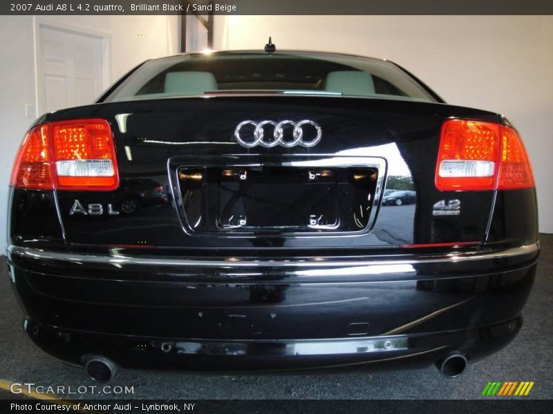 Brilliant Black / Sand Beige 2007 Audi A8 L 4.2 quattro
