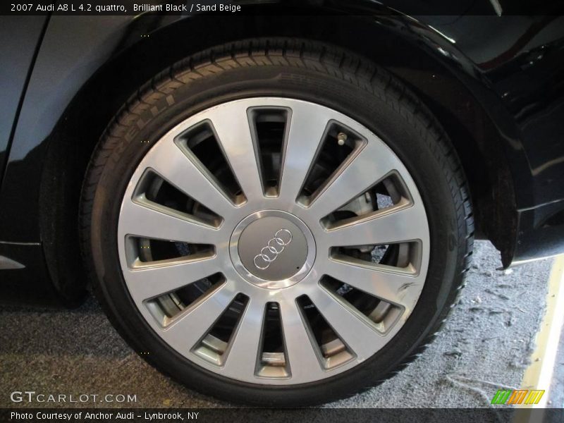 Brilliant Black / Sand Beige 2007 Audi A8 L 4.2 quattro