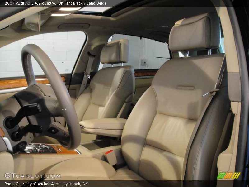 Brilliant Black / Sand Beige 2007 Audi A8 L 4.2 quattro