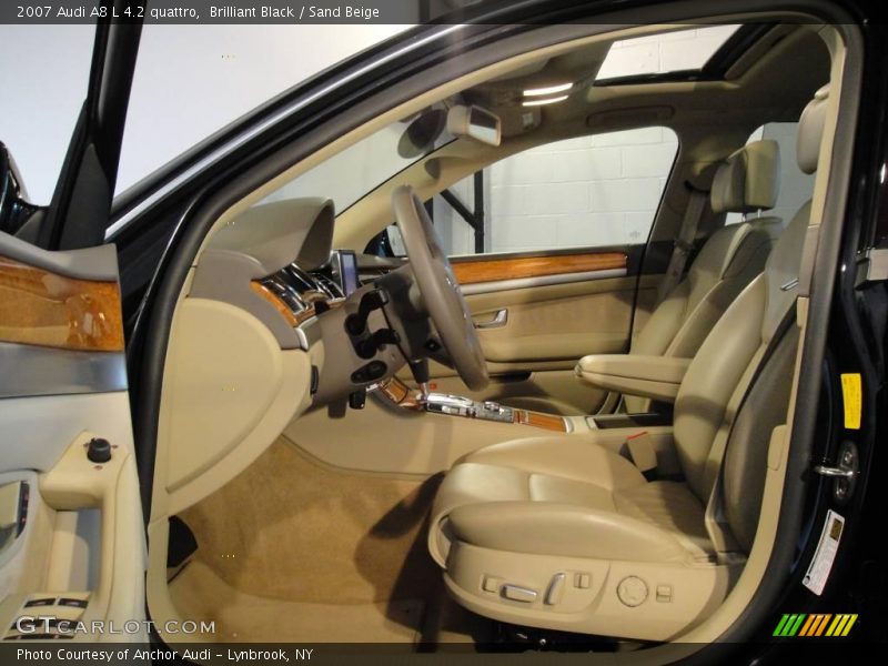 Brilliant Black / Sand Beige 2007 Audi A8 L 4.2 quattro