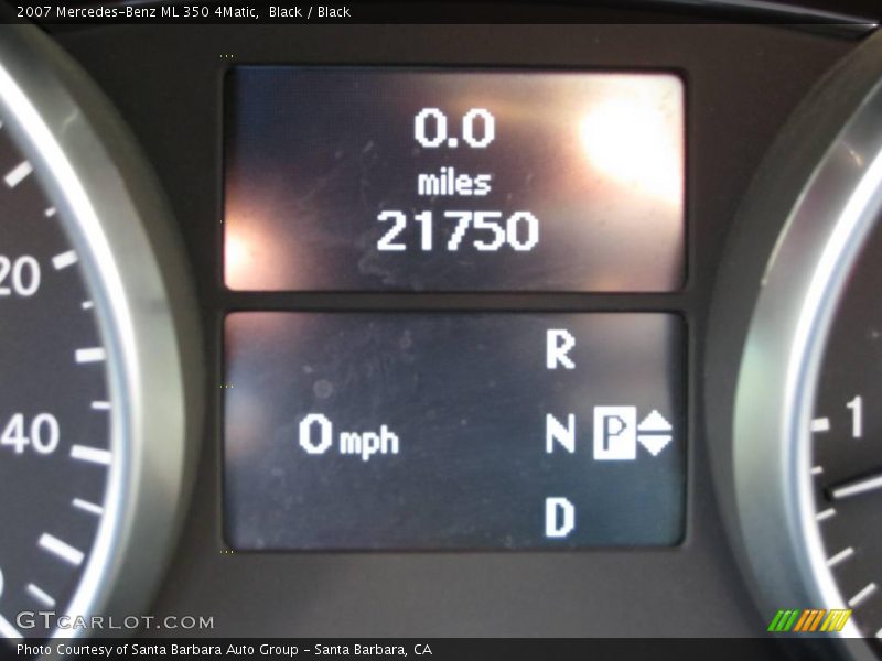 Black / Black 2007 Mercedes-Benz ML 350 4Matic