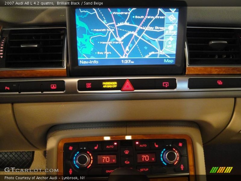 Brilliant Black / Sand Beige 2007 Audi A8 L 4.2 quattro