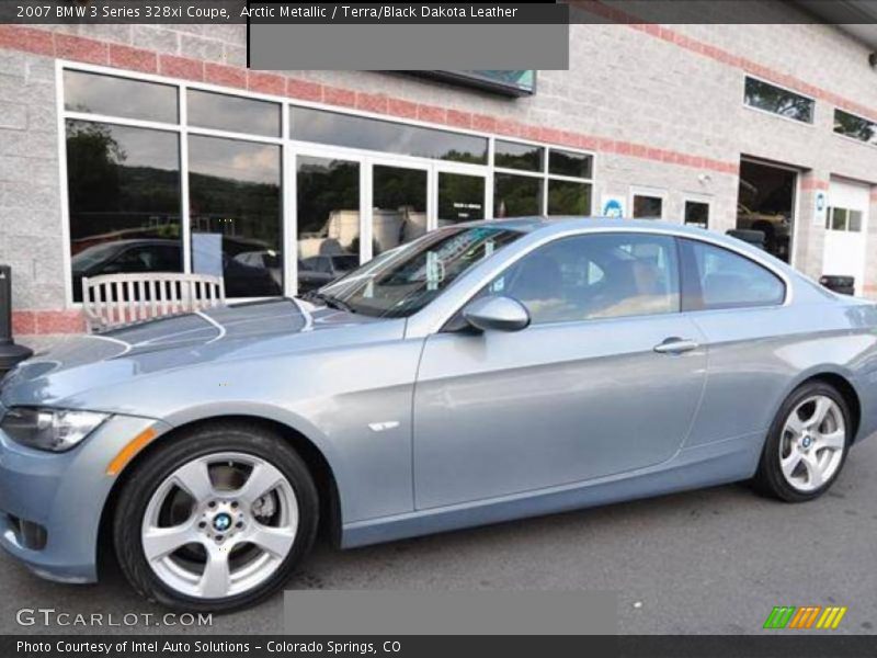 Arctic Metallic / Terra/Black Dakota Leather 2007 BMW 3 Series 328xi Coupe