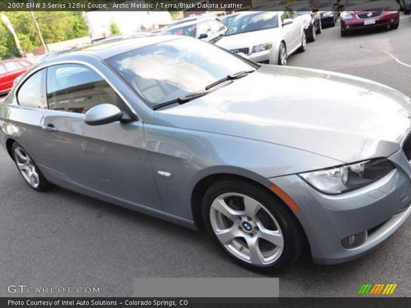 Arctic Metallic / Terra/Black Dakota Leather 2007 BMW 3 Series 328xi Coupe