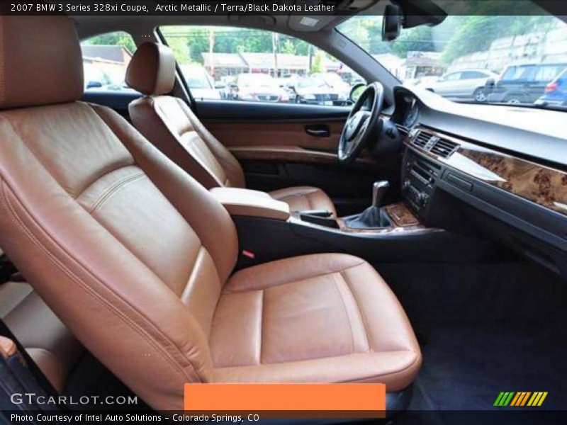 Arctic Metallic / Terra/Black Dakota Leather 2007 BMW 3 Series 328xi Coupe