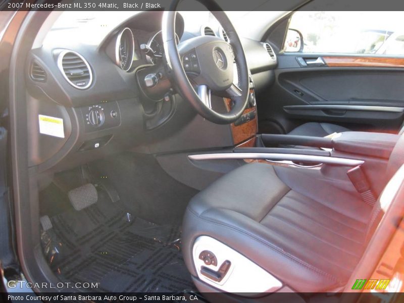 Black / Black 2007 Mercedes-Benz ML 350 4Matic