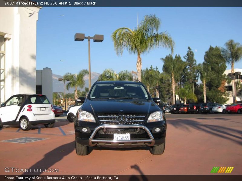 Black / Black 2007 Mercedes-Benz ML 350 4Matic