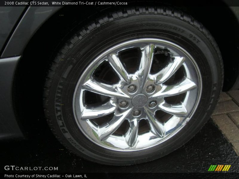 White Diamond Tri-Coat / Cashmere/Cocoa 2008 Cadillac CTS Sedan