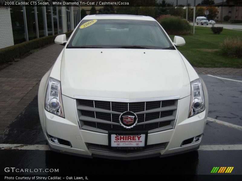 White Diamond Tri-Coat / Cashmere/Cocoa 2008 Cadillac CTS Sedan