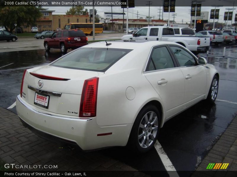 White Diamond Tri-Coat / Cashmere/Cocoa 2008 Cadillac CTS Sedan