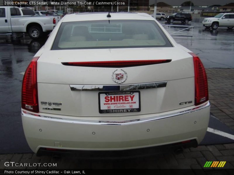White Diamond Tri-Coat / Cashmere/Cocoa 2008 Cadillac CTS Sedan