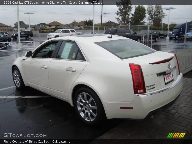 White Diamond Tri-Coat / Cashmere/Cocoa 2008 Cadillac CTS Sedan