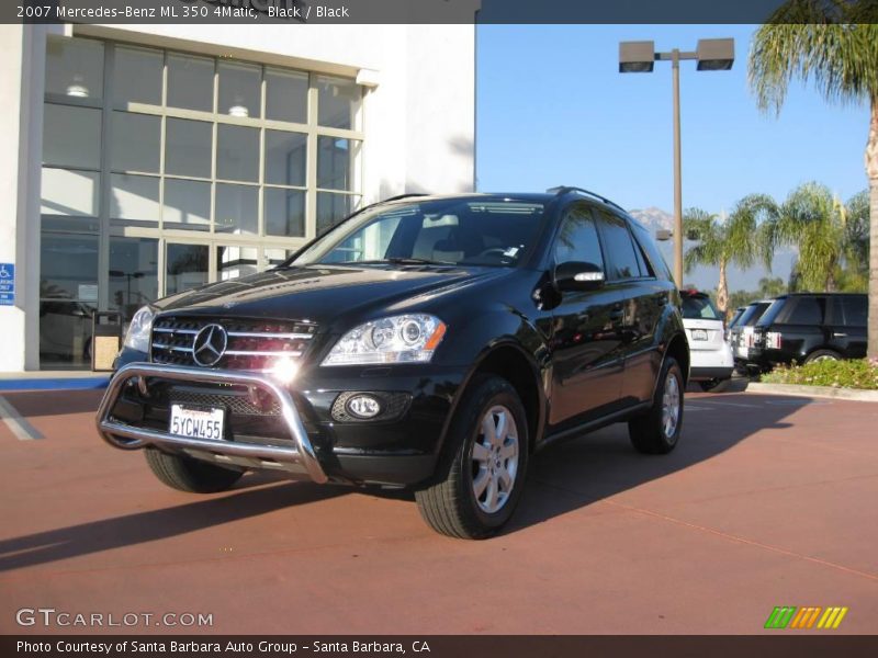 Black / Black 2007 Mercedes-Benz ML 350 4Matic