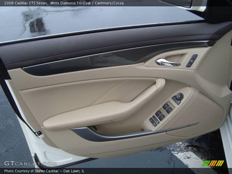 White Diamond Tri-Coat / Cashmere/Cocoa 2008 Cadillac CTS Sedan