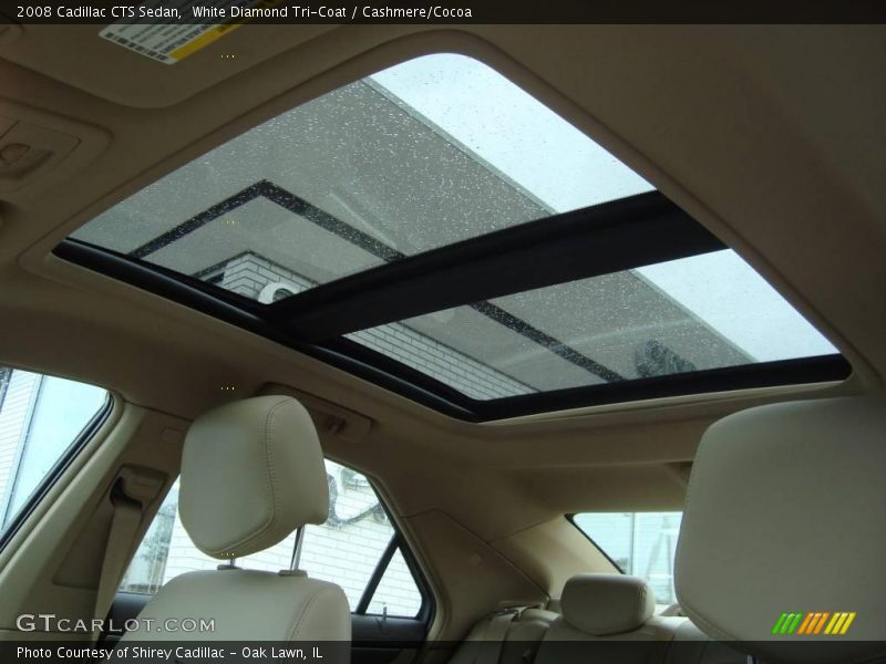 White Diamond Tri-Coat / Cashmere/Cocoa 2008 Cadillac CTS Sedan