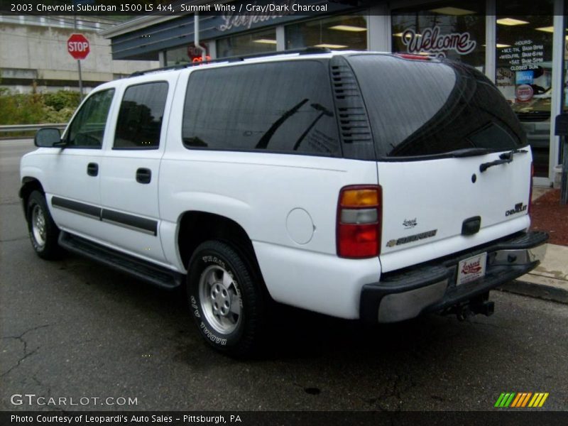 Summit White / Gray/Dark Charcoal 2003 Chevrolet Suburban 1500 LS 4x4