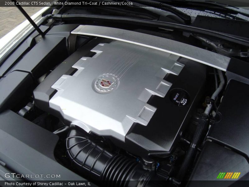 White Diamond Tri-Coat / Cashmere/Cocoa 2008 Cadillac CTS Sedan