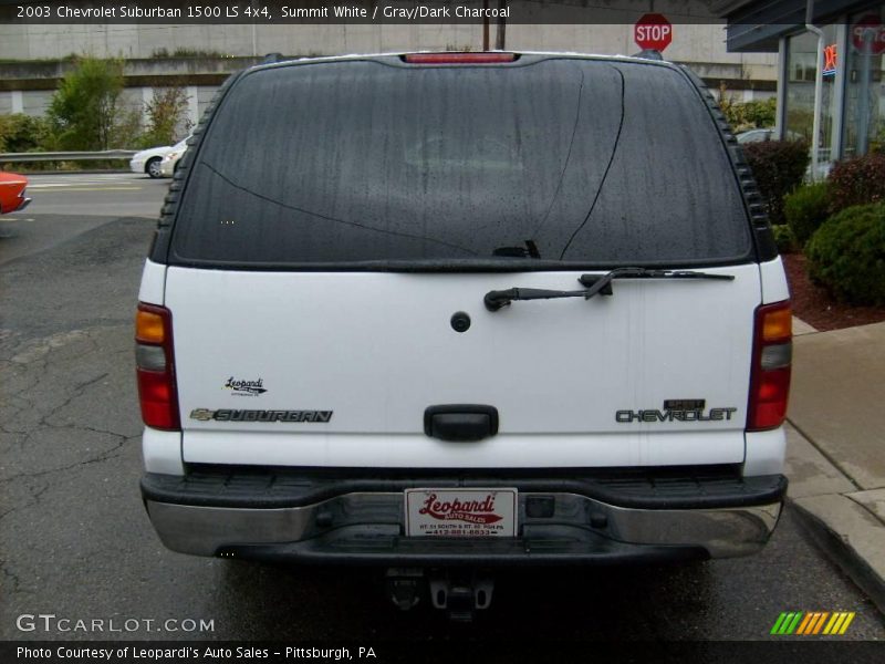 Summit White / Gray/Dark Charcoal 2003 Chevrolet Suburban 1500 LS 4x4