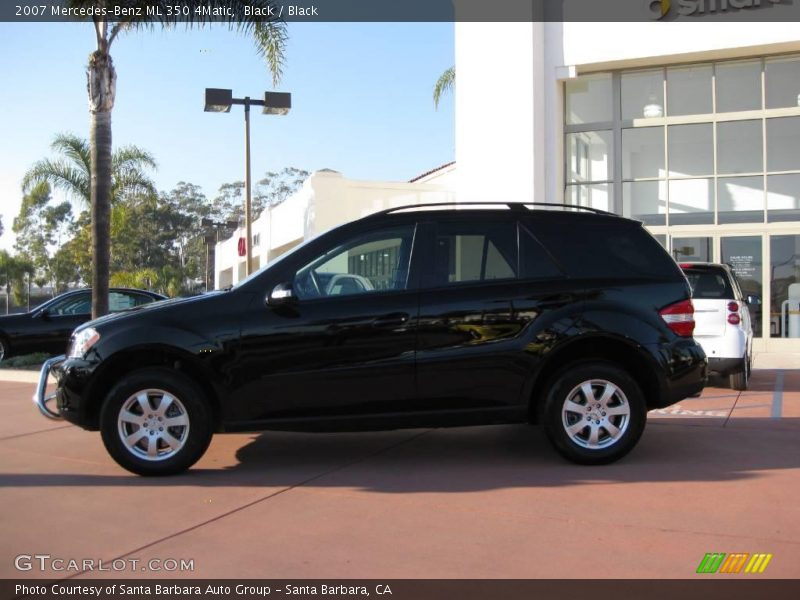 Black / Black 2007 Mercedes-Benz ML 350 4Matic